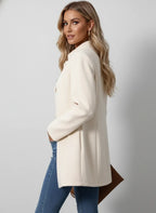 Leona | Damen Wintermantel mit Knöpfen