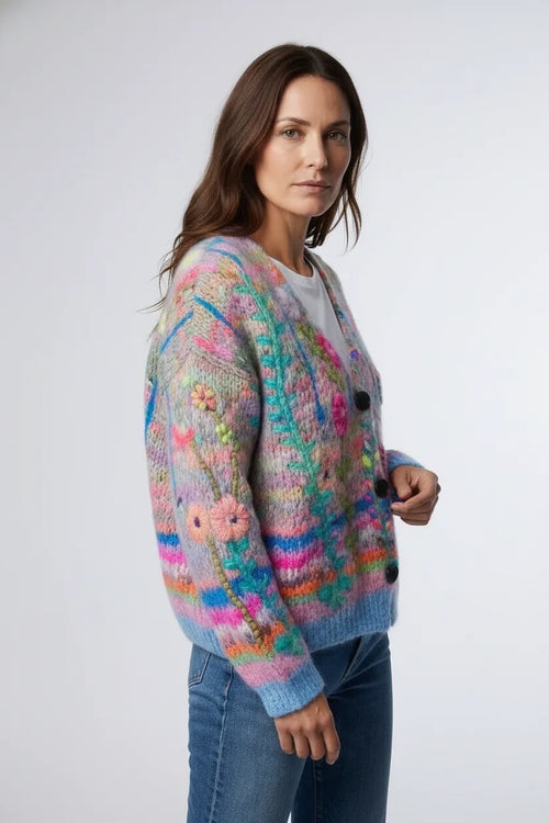 Marlise | Damen Cardigan mit farbenfrohem Muster