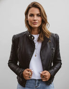 Mira | Damen Jacke im Leder-Look