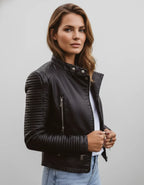 Mira | Damen Jacke im Leder-Look