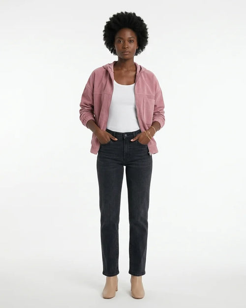 MARCFRANCOIS|Rosa Cleo | Damen Cordjacke Freizeit Reißverschluss, Vorderansicht