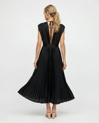 CT|Klassisches Damen-Maxikleid mit Plissee