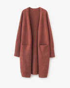CT|Damen Strickjacke mit offenem Design und langer Passform