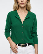 CT|Damen Kaschmirstrickjacke mit Eleganter Knopfleiste