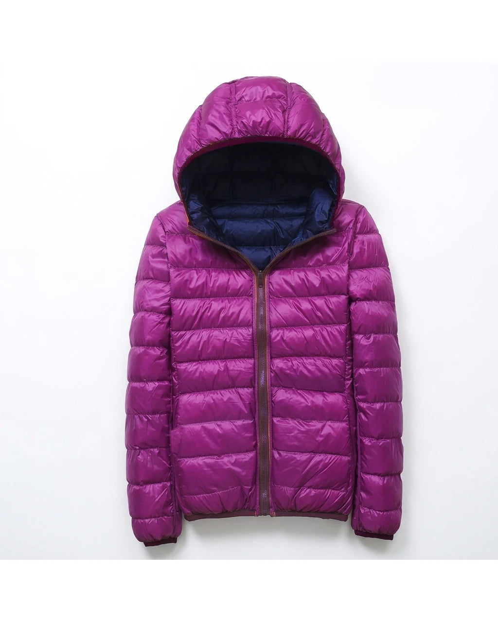 CT|Damen Leichte Wendbare Winddichte Daunenjacke mit Kapuze