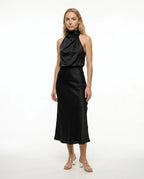 CT|Damen Elegantes Halter Abendkleid