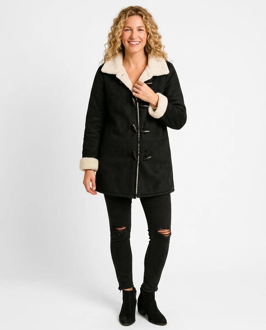 CT|Damen Winterjacke mit Kapuze und Seitentaschen