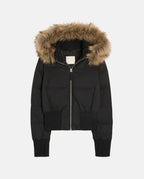 CT|Damen Gesteppte Winterjacke mit Kunstfellkragen