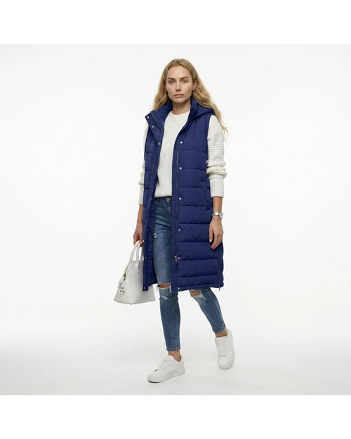 CT|Damen Ärmellose Daunenjacke mit Kapuze