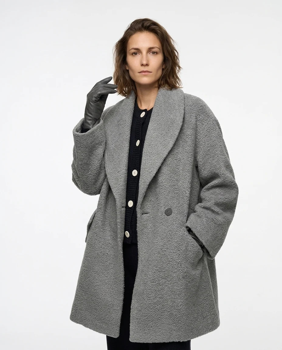 CT|Eleganter Damen-Herbstmantel mit geradem Schnitt