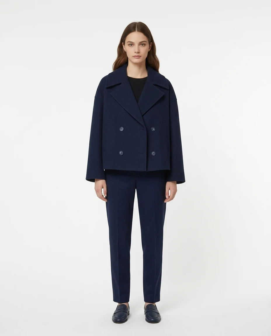 CT|Eleganter Damen Kurzmantel mit flatternder Passform
