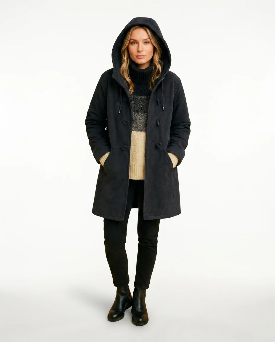 CT|Damen Winterjacke mit Kapuze und Seitentaschen