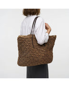 CT|Damen geräumige Strandtasche mit texturiertem Design