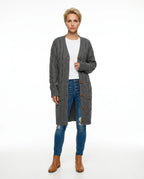 CT|Damenstrickjacke mit Taschen und Knopfverschluss