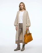 CT|Lange Gestrickte Cardigan