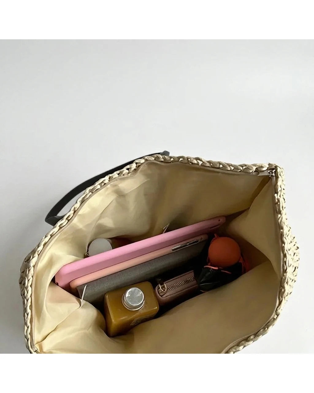 CT|Damen geräumige Strandtasche mit texturiertem Design