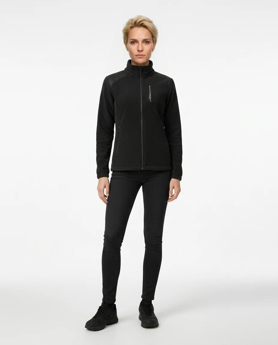CT|Damen Fleecejacke mit Aufstehendem Kragen
