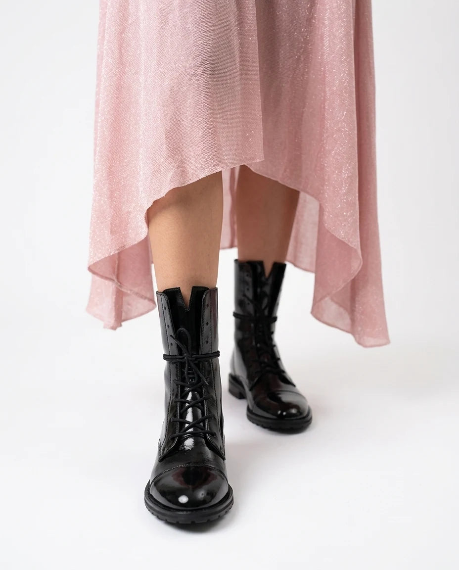 CT|Herbstliche Vintage Damen Stiefeletten mit Öko-Leder
