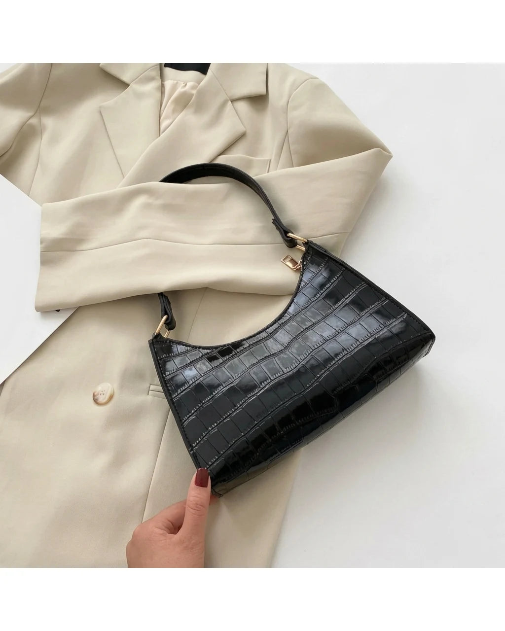 CT|Damen Ikonische Klassische Schultertasche