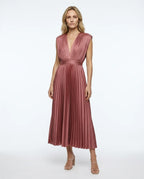 CT|Klassisches Damen-Maxikleid mit Plissee
