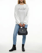 CT|Oversized Damen-Sweater mit Rundhalsausschnitt