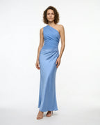 CT|Damen Ein-Schulter Hochzeitsgast Kleid