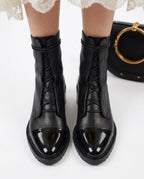 CT|Herbstliche Vintage Damen Stiefeletten mit Öko-Leder