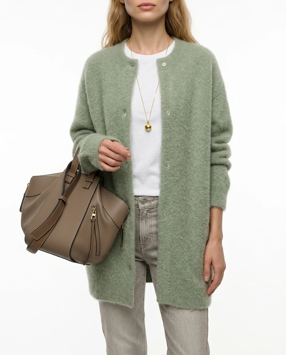 CT|Elegante Damenstrickjacke mit Knopfleiste