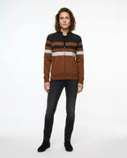 CT|Gestreifter Strickpullover mit sportlichem Design