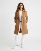 CT|Damen Eleganter Langer Mantel mit Knopfleiste