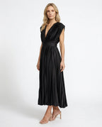 CT|Klassisches Damen-Maxikleid mit Plissee