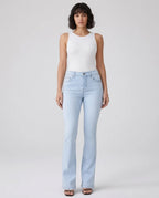 CT|Hoch Geschnittene Stretchjeans mit Bootcut-Design