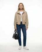 CT|Damen Oversized Jacke mit Knöpfen