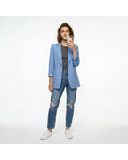 CT|Damen Langer Modischer Regulärer Blazer
