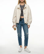 CT|Damen Oversized Jacke mit Knöpfen