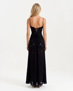 CT|Damen Bustier Maxi Kleid für Hochzeitsgäste