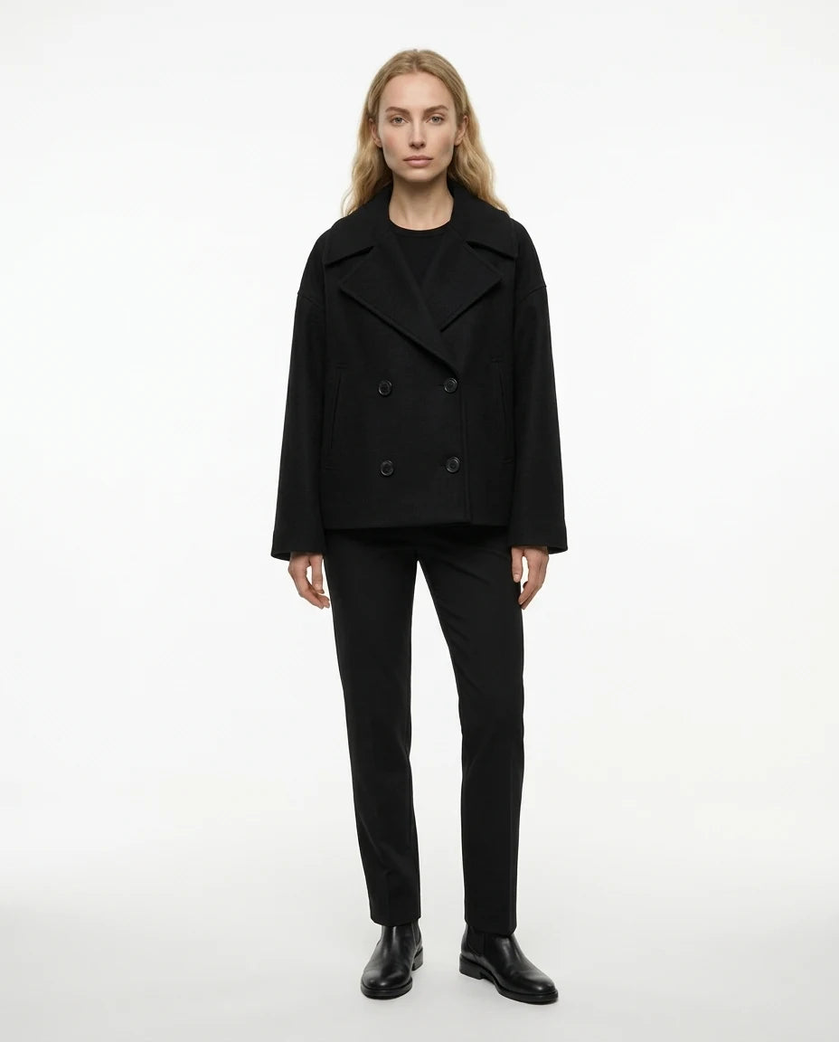CT|Eleganter Damen Kurzmantel mit flatternder Passform