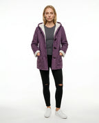 CT|Damen Winterjacke mit Kapuze und Seitentaschen