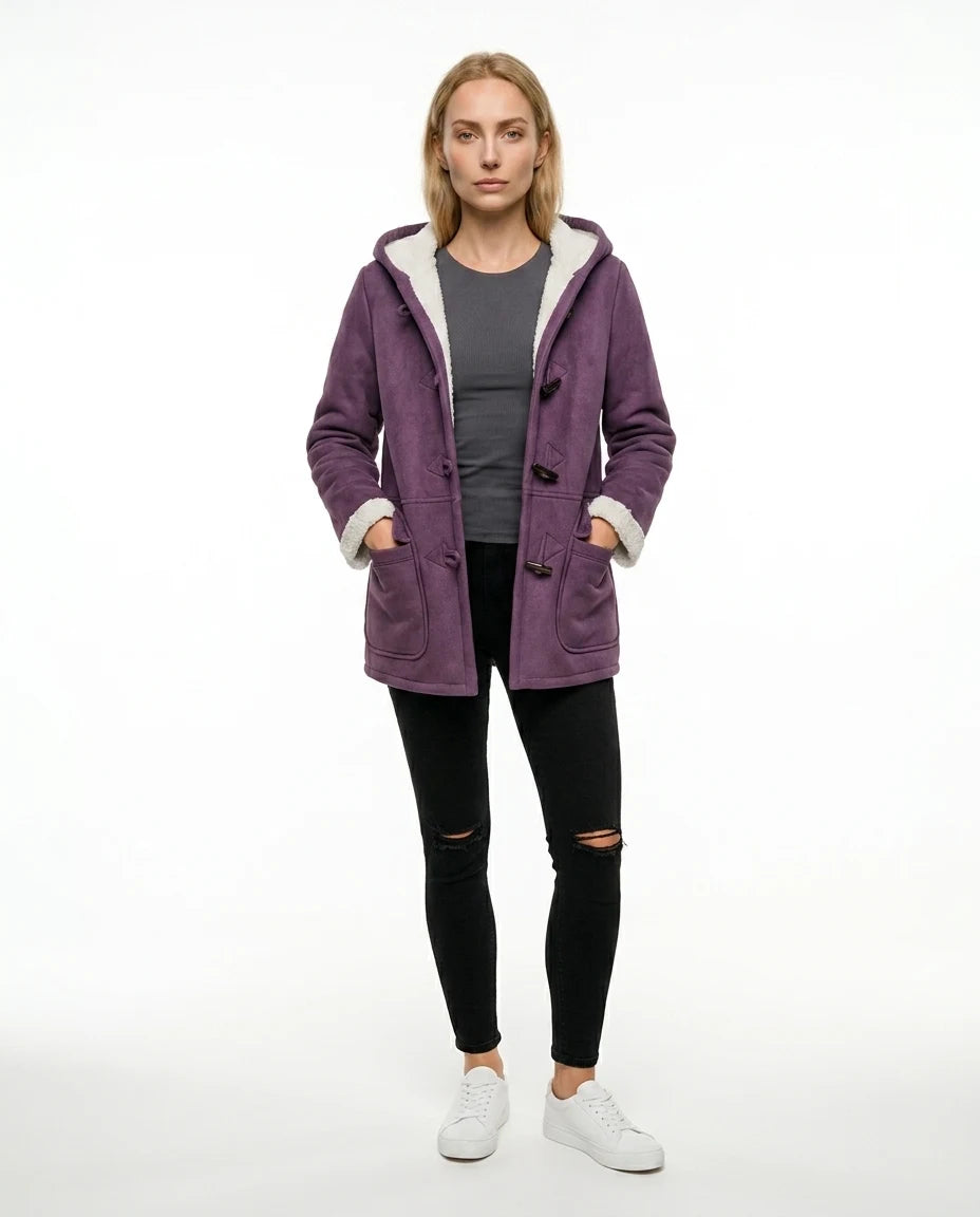 CT|Damen Winterjacke mit Kapuze und Seitentaschen