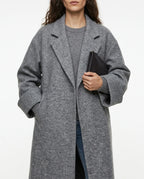 CT|Langer Damen Oversized Wollmantel