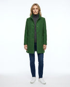 CT|Damen Eleganter Winter Wollmantel mit Knopfverschluss