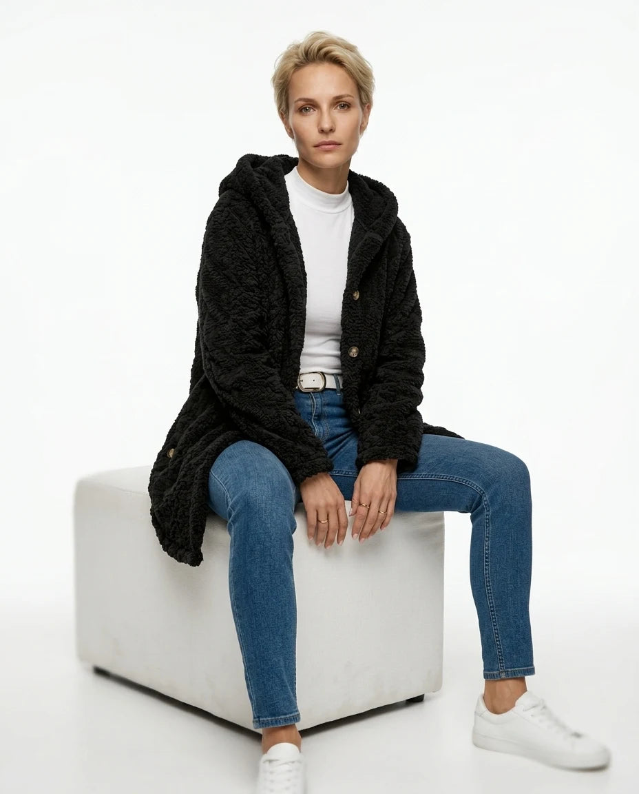 CT|Damen Kapuzenjacke mit Struktur für den Frühling
