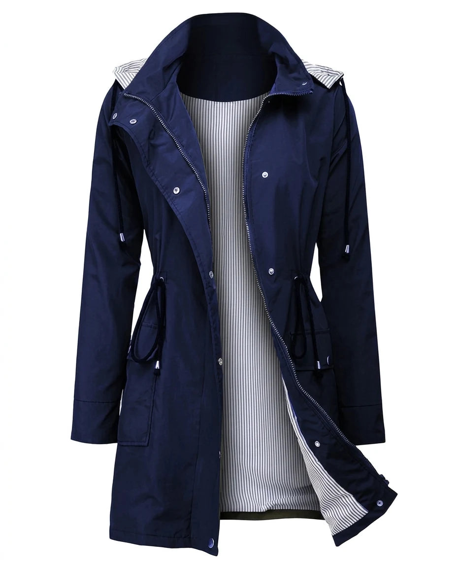 CT|Damen Windjacke mit Abnehmbarer Kapuze